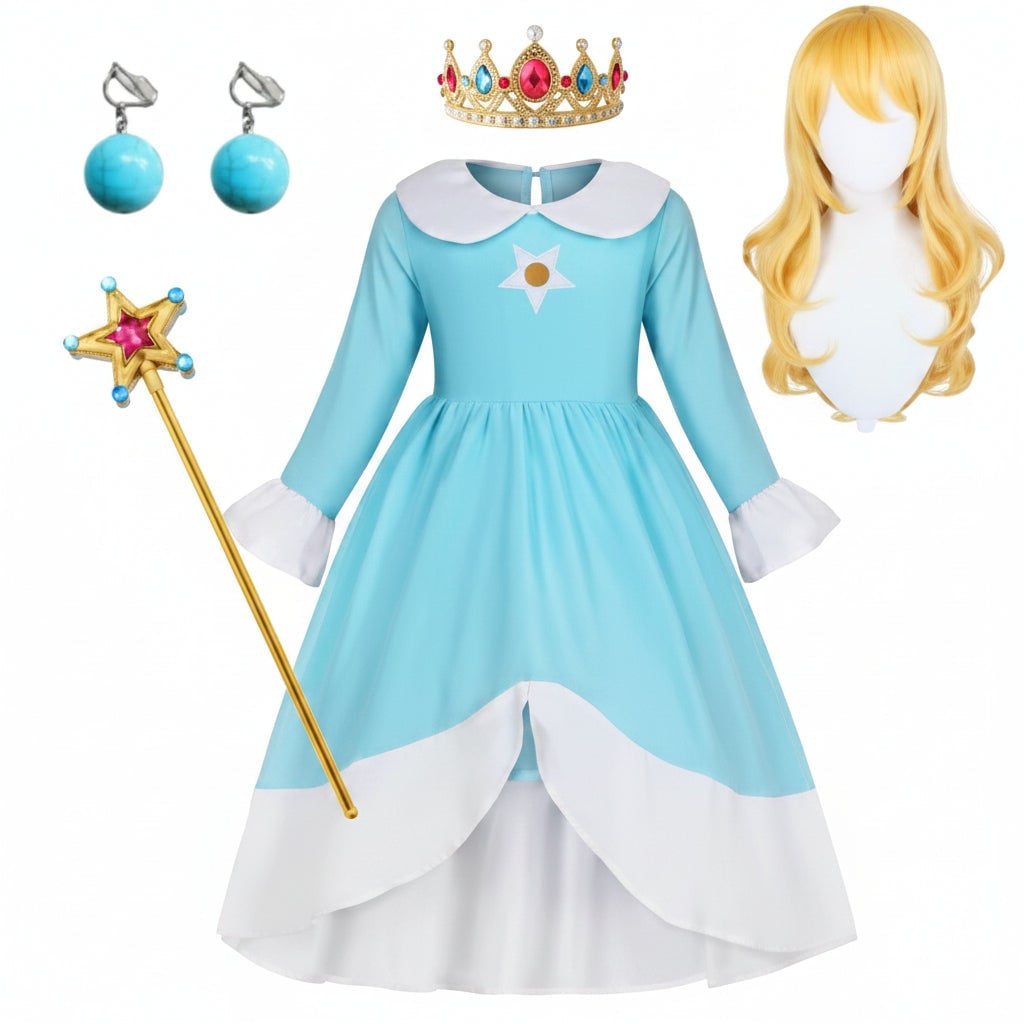 Girls' Halloween Princess Costume and Dress Up Accessories for Games - Image 4