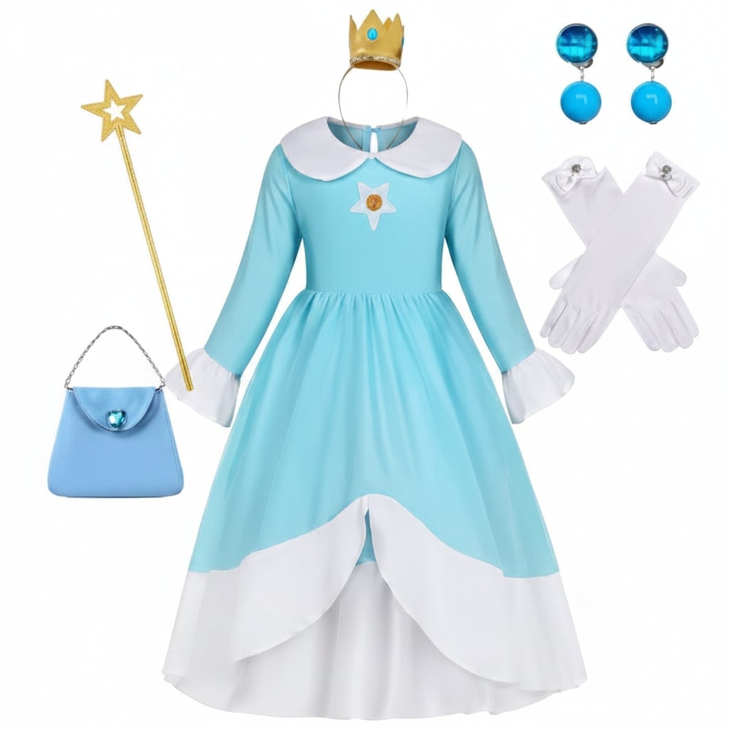 Girls' Halloween Princess Costume and Dress Up Accessories for Games - Image 5