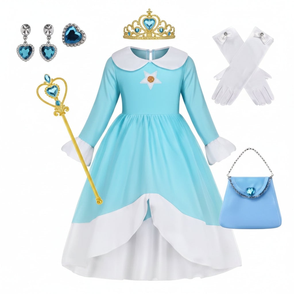 Girls' Halloween Princess Costume and Dress Up Accessories for Games - Image 7