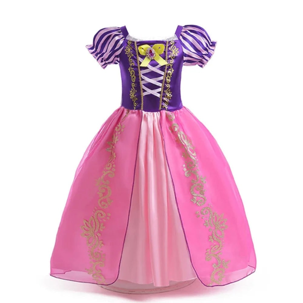 Girls' Halloween Princess Costume and Dresses for Dress Up Tiara Gloves Games - Image 10