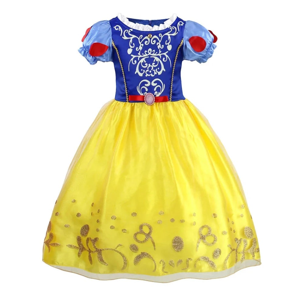 Girls' Halloween Princess Costume and Dresses for Dress Up Tiara Gloves Games - Image 16
