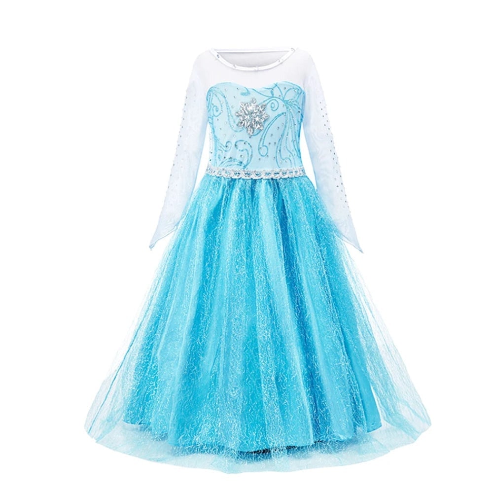 Girls' Halloween Princess Costume and Dresses for Dress Up Tiara Gloves Games - Image 19