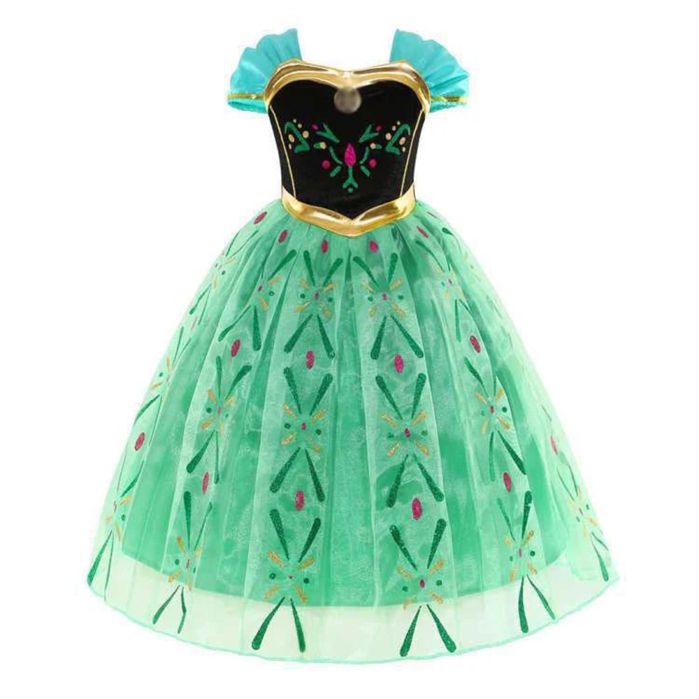 Girls' Halloween Princess Costume and Dresses for Dress Up Tiara Gloves Games - Image 22