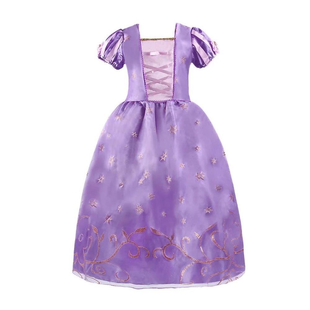 Girls' Halloween Princess Costume and Dresses for Dress Up Tiara Gloves Games - Image 7