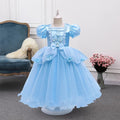 Girls' Halloween Princess Costume and Dresses with Ball Gown Tulle Skirt Dress Up - Image 1