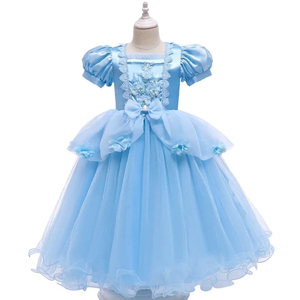 Girls' Halloween Princess Costume and Dresses with Ball Gown Tulle Skirt Dress Up - Image 2