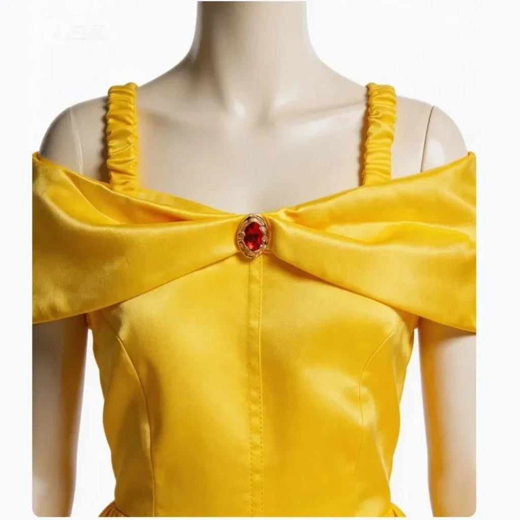 Girls' Halloween Princess Costume and Dresses with Ball Gown Tiara Scepter and Accessories Set - Image 4