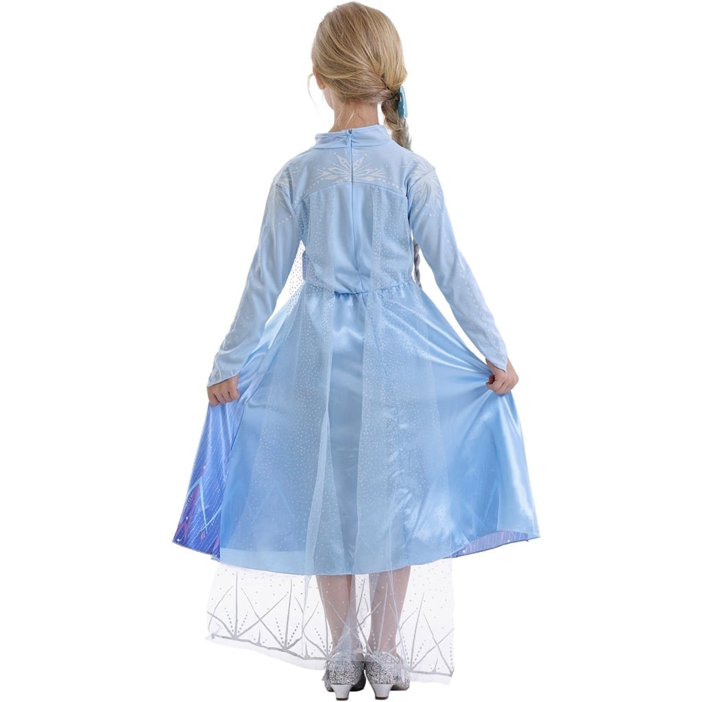 Girls' Halloween Princess Costume Dress with Cape and Wand Accessory Set - Image 5