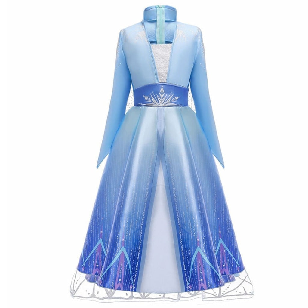 Girls' Halloween Princess Costume Dress with Cape and Wand Accessory Set - Image 7