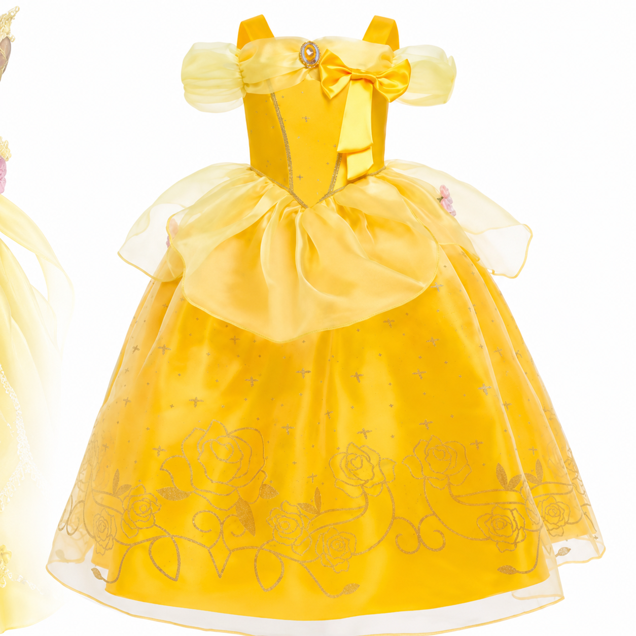 Girls' Halloween Princess Costume Dress with Tulle Skirt Tiara and Accessories Set - Image 5