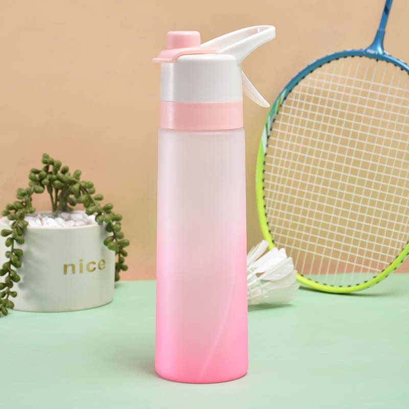 Girls' Misting Water Bottle Reusable Drink with Spray Trigger Flip-Top Cap Insulated - Image 1