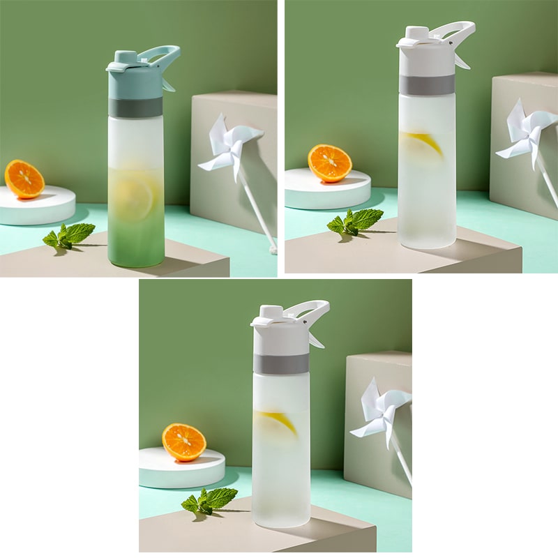Girls' Misting Water Bottle Reusable Drink with Spray Trigger Flip-Top Cap Insulated - Image 11