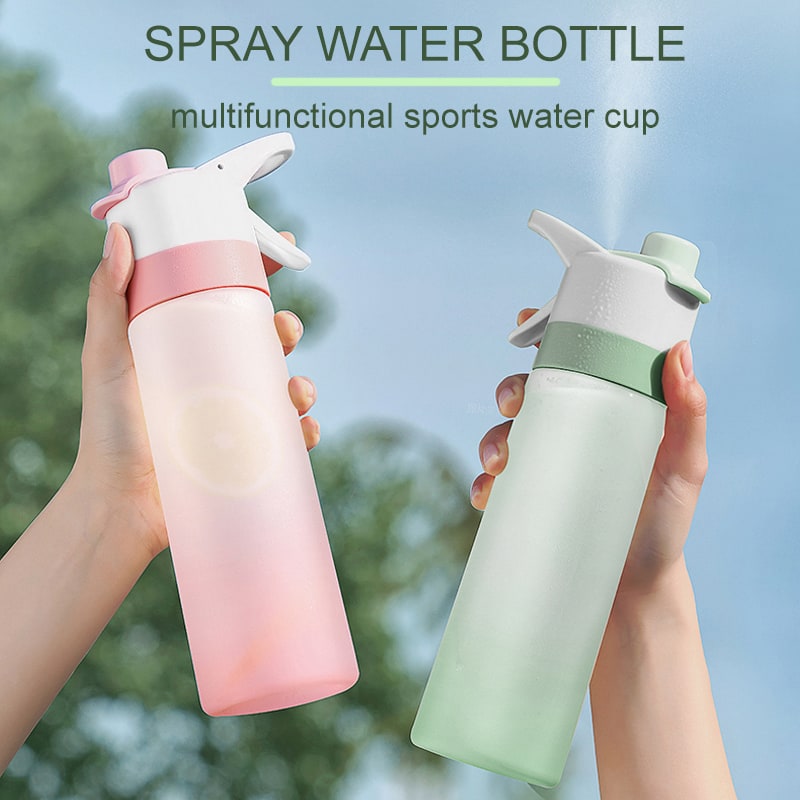Girls' Misting Water Bottle Reusable Drink with Spray Trigger Flip-Top Cap Insulated - Image 12