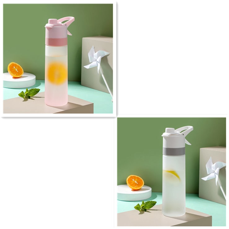 Girls' Misting Water Bottle Reusable Drink with Spray Trigger Flip-Top Cap Insulated - Image 16