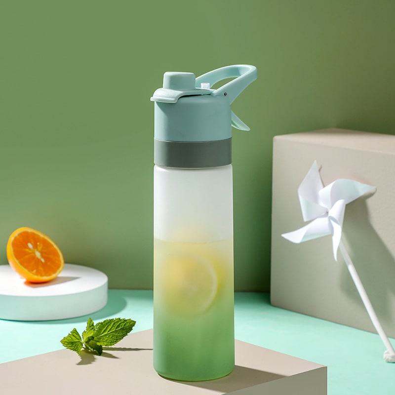 Girls' Misting Water Bottle Reusable Drink with Spray Trigger Flip-Top Cap Insulated - Image 18