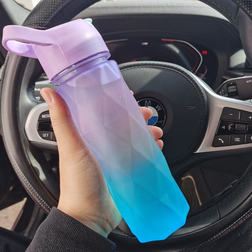 Girls' Misting Water Bottle Reusable Drink with Spray Trigger Flip-Top Cap Insulated - Image 26
