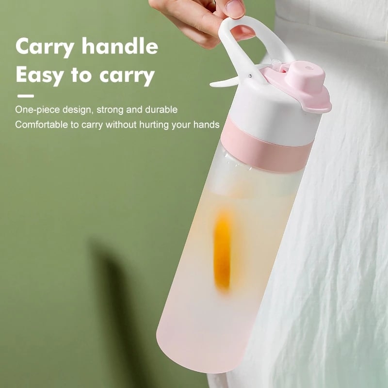 Girls' Misting Water Bottle Reusable Drink with Spray Trigger Flip-Top Cap Insulated - Image 27