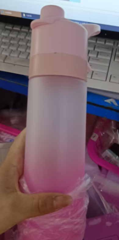 Girls' Misting Water Bottle Reusable Drink with Spray Trigger Flip-Top Cap Insulated - Image 3