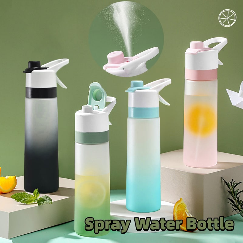 Girls' Misting Water Bottle Reusable Drink with Spray Trigger Flip-Top Cap Insulated - Image 30
