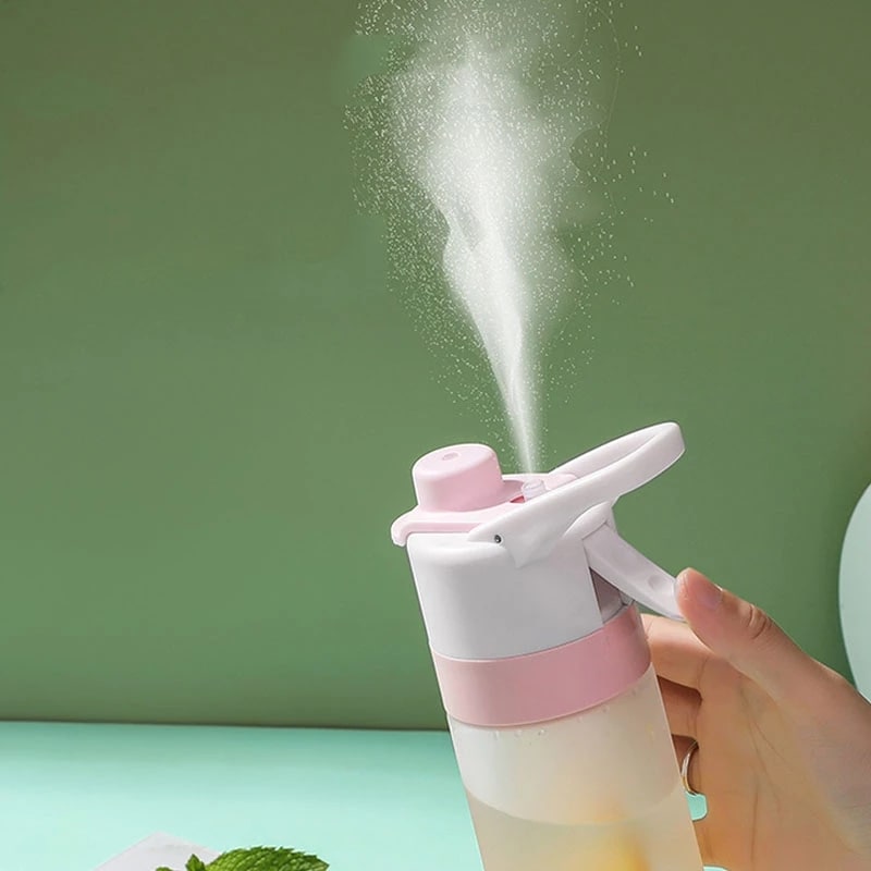 Girls' Misting Water Bottle Reusable Drink with Spray Trigger Flip-Top Cap Insulated - Image 31