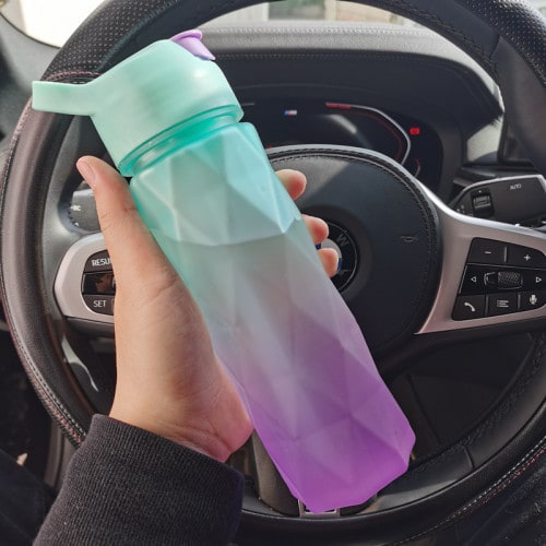 Girls' Misting Water Bottle Reusable Drink with Spray Trigger Flip-Top Cap Insulated - Image 35