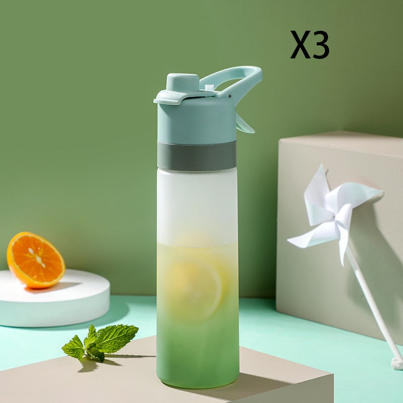 Girls' Misting Water Bottle Reusable Drink with Spray Trigger Flip-Top Cap Insulated - Image 4