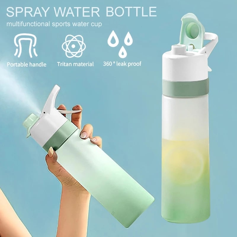Girls' Misting Water Bottle Reusable Drink with Spray Trigger Flip-Top Cap Insulated - Image 7