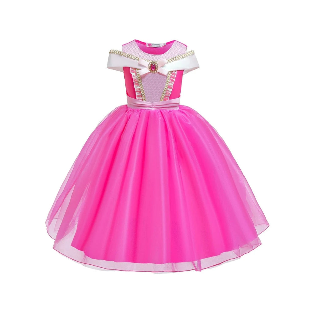 Girls' Princess Halloween Costume Dress with Accessories and Tiara - Image 2
