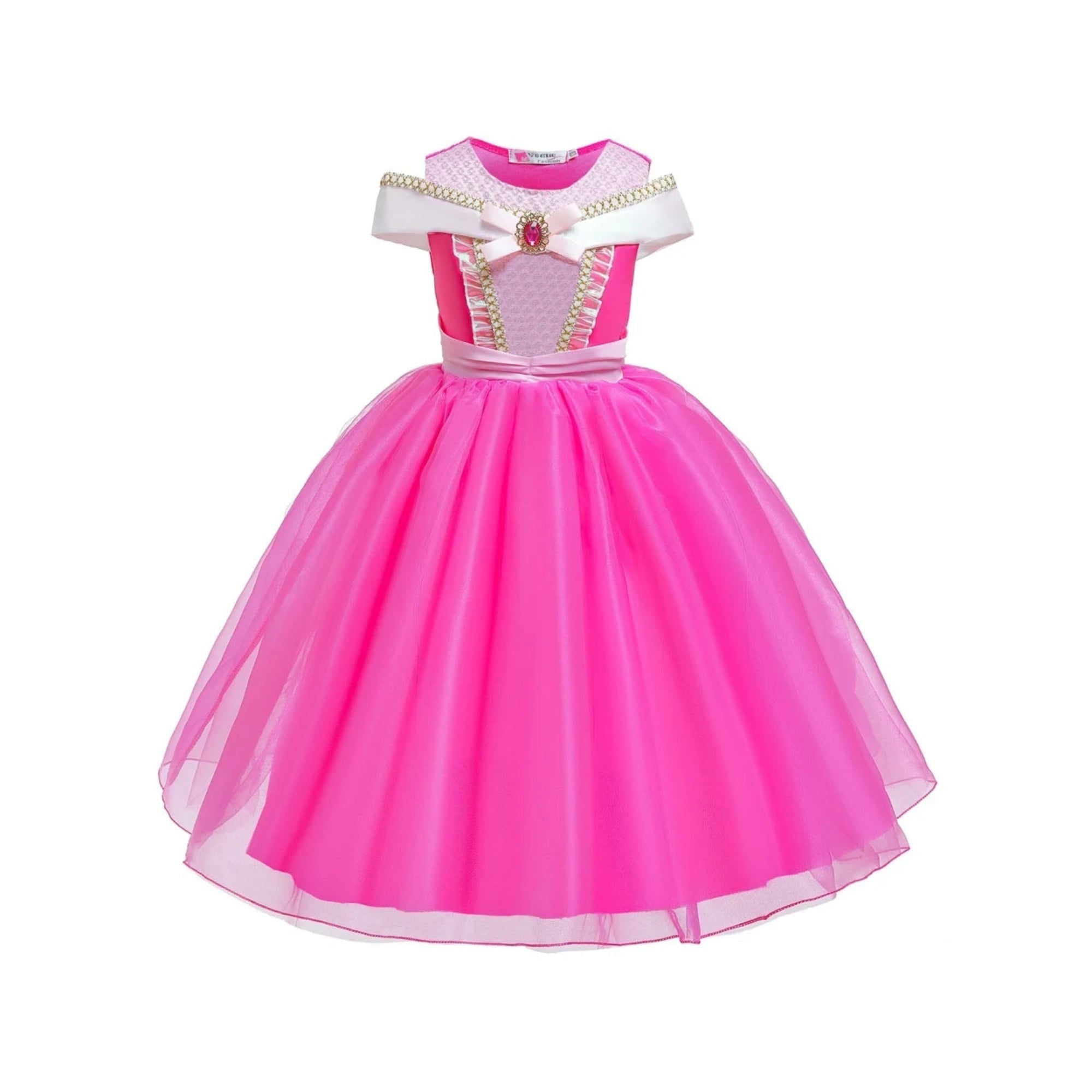 Girls' Princess Halloween Costume Dress with Accessories and Tiara - Image 2
