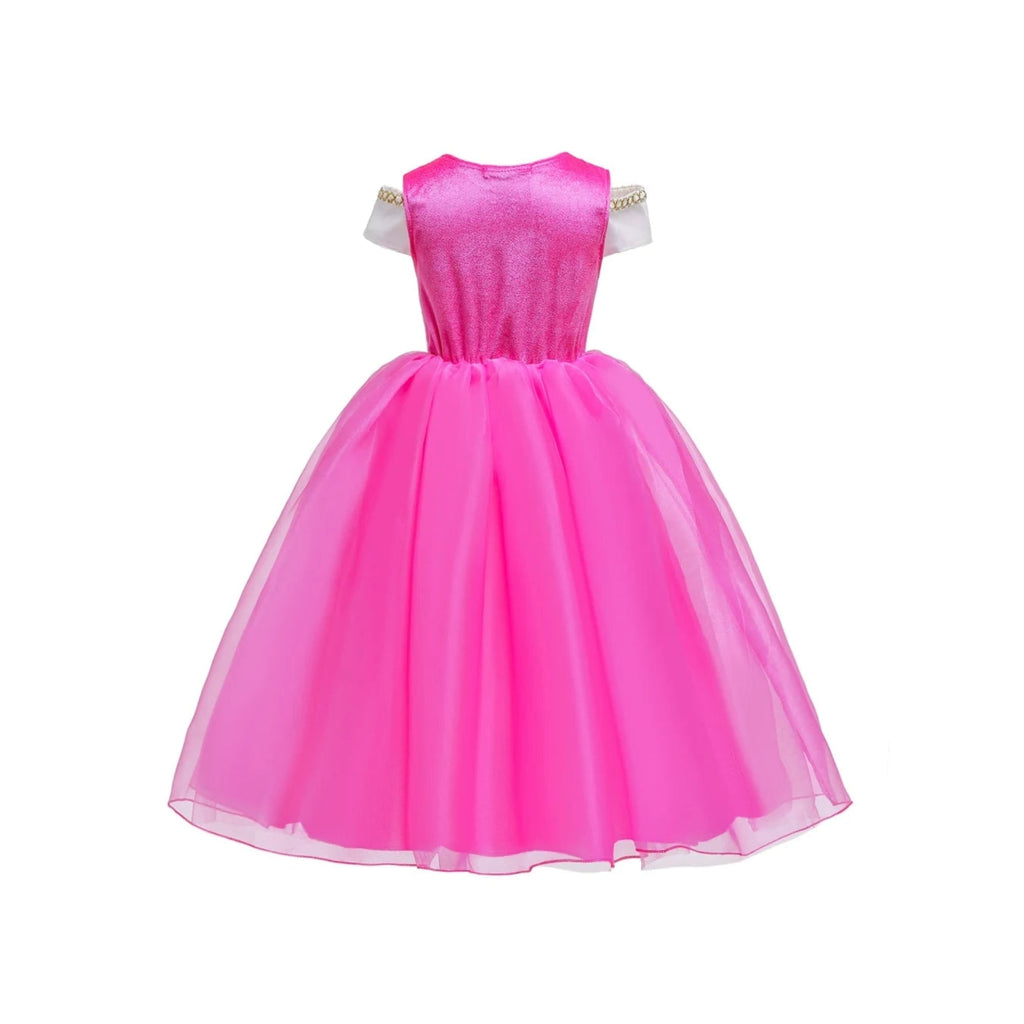Girls' Princess Halloween Costume Dress with Accessories and Tiara - Image 3