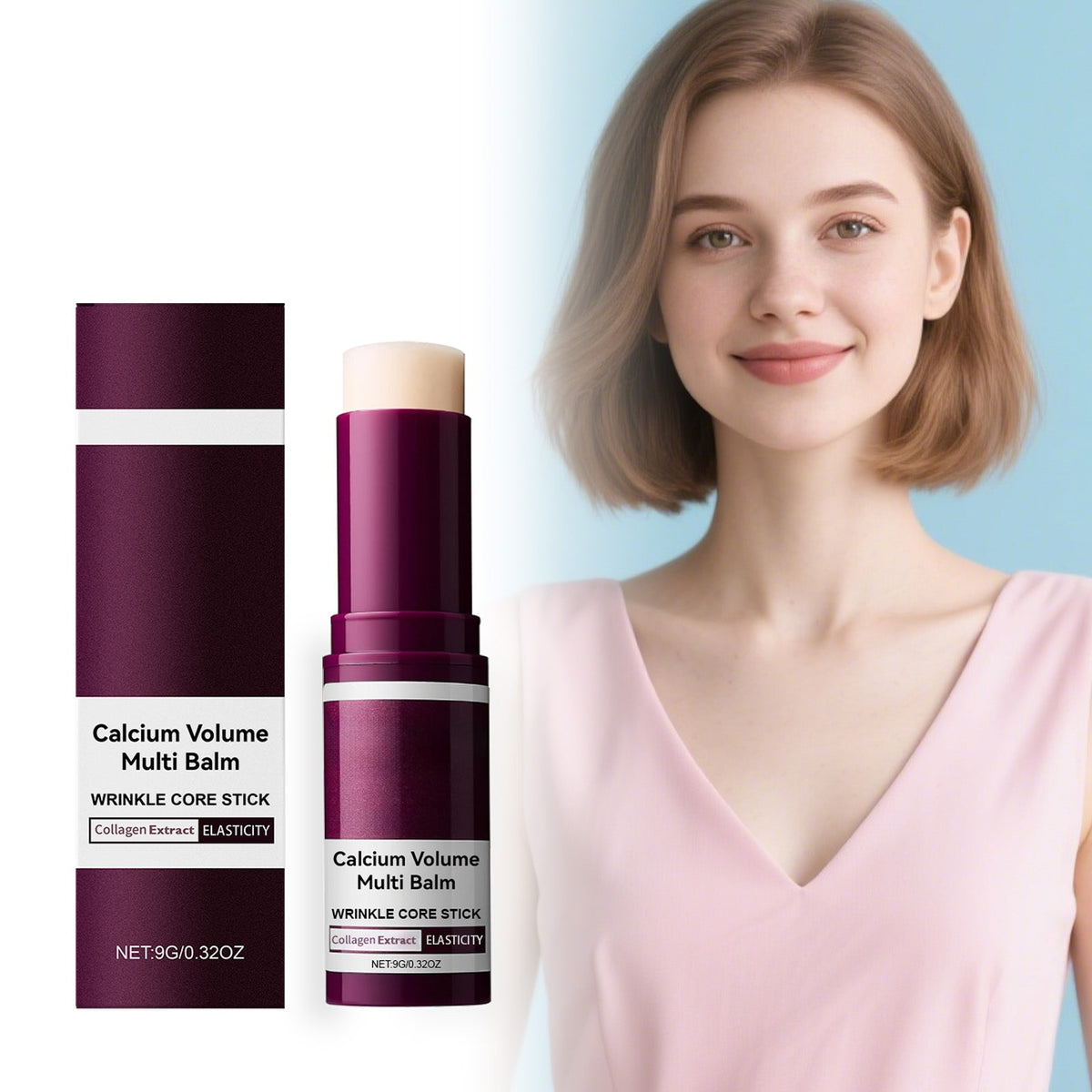 Glide Anti Chafing Stick with Collagen Multi Balm for Face and Neck Twist-Up Solid Moisturizer 9g - Image 19