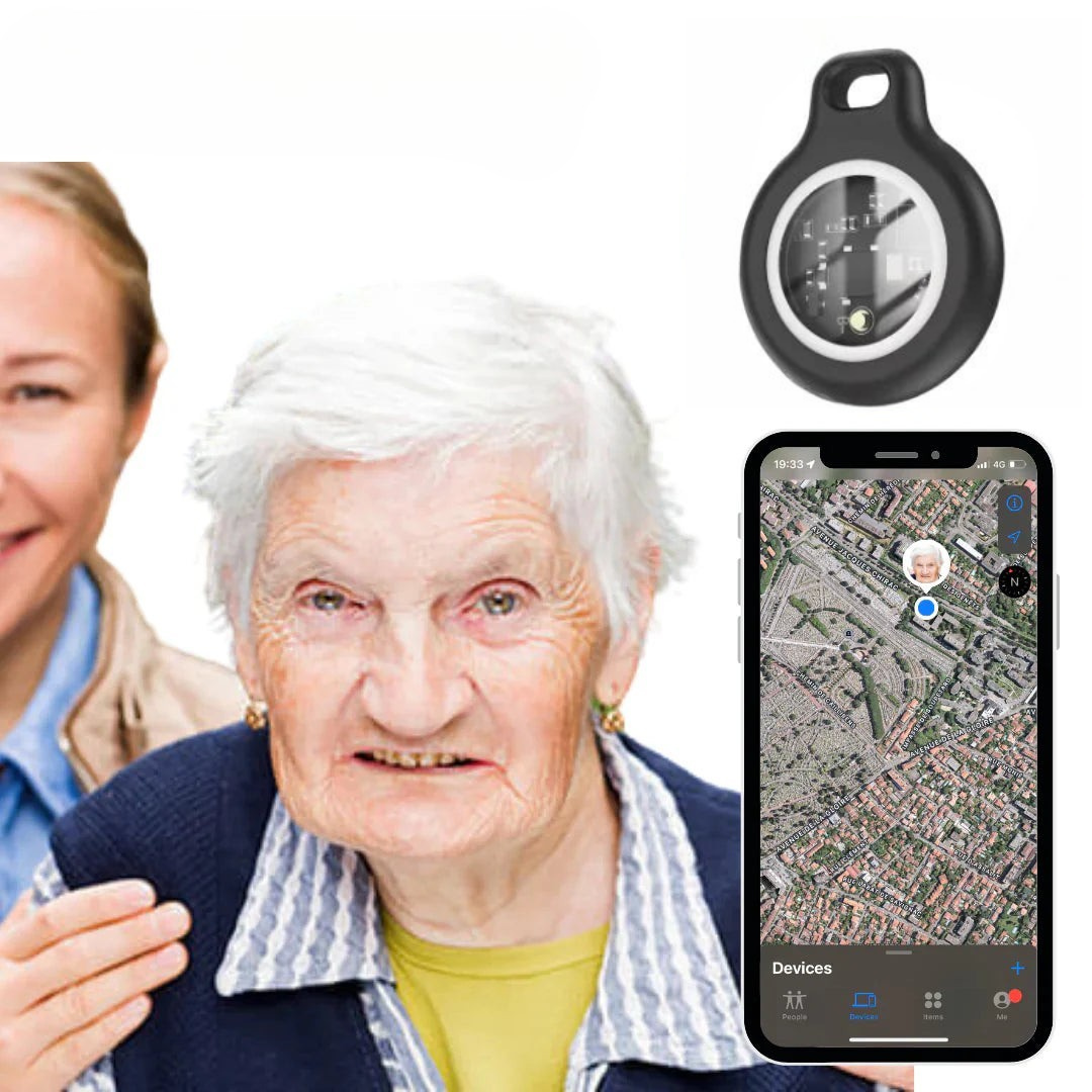 GPS Tracker Bluetooth Wireless Silicone Keychain Case Travel Smart - Image 1
