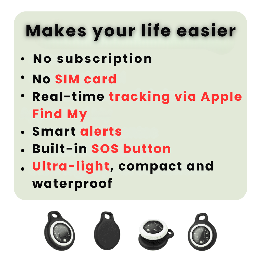 GPS Tracker Bluetooth Wireless Silicone Keychain Case Travel Smart - Image 5