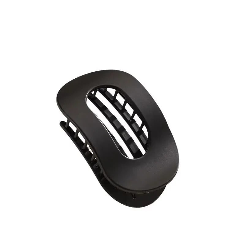 Hair Claw Clip with Flat Back and Oval Cutout for Buns and Half-Up Styling - Image 9