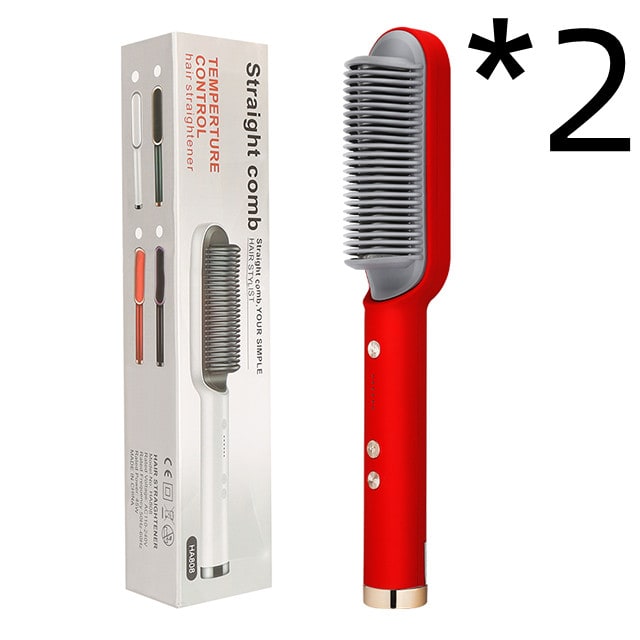 Hair Straightener Brush Ceramic Flat Iron Cordless Design and Adjustable Temperature Control - Image 15