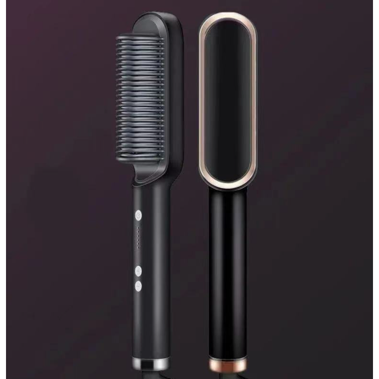 Hair Straightener Brush Ceramic Flat Iron Cordless Design and Adjustable Temperature Control - Image 17