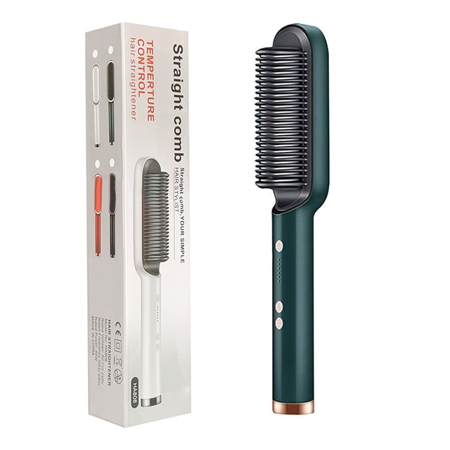 Hair Straightener Brush Ceramic Flat Iron Cordless Design and Adjustable Temperature Control - Image 21