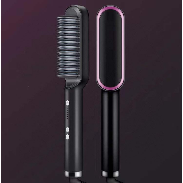 Hair Straightener Brush Ceramic Flat Iron Cordless Design and Adjustable Temperature Control - Image 22