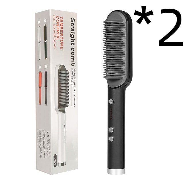 Hair Straightener Brush Ceramic Flat Iron Cordless Design and Adjustable Temperature Control - Image 36