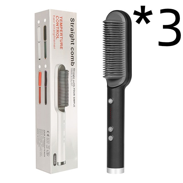 Hair Straightener Brush Ceramic Flat Iron Cordless Design and Adjustable Temperature Control - Image 37