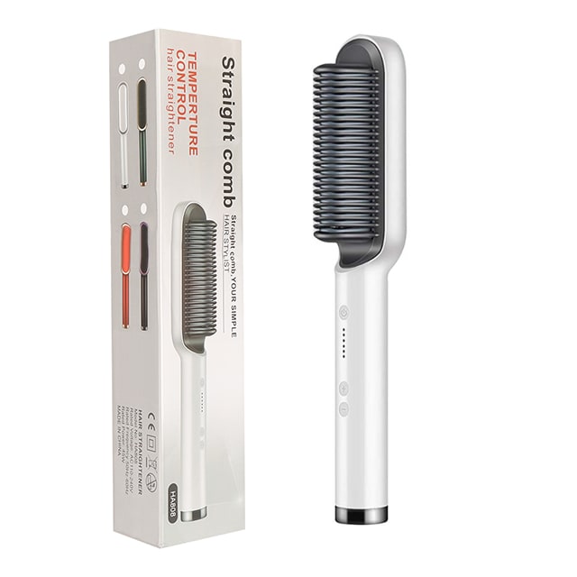 Hair Straightener Brush Ceramic Flat Iron Cordless Design and Adjustable Temperature Control - Image 40