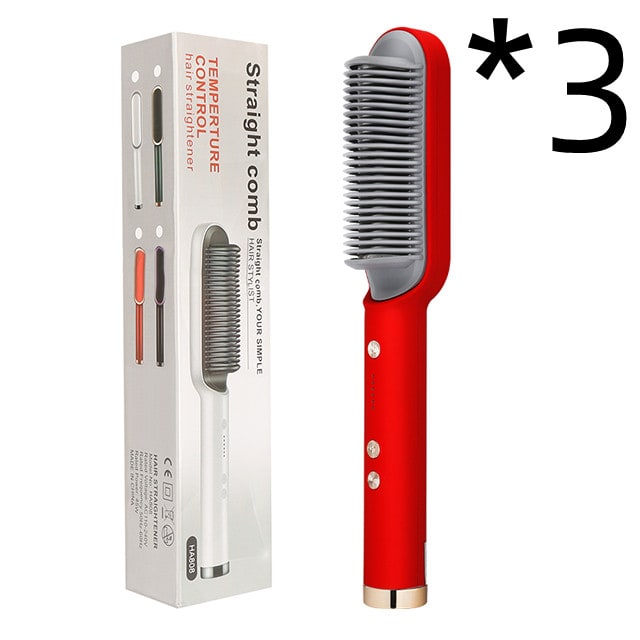 Hair Straightener Brush Ceramic Flat Iron Cordless Design and Adjustable Temperature Control - Image 8