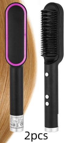 Hair Straightener Brush Ceramic Flat Iron Cordless Design and Adjustable Temperature Control - Image 9
