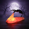 Halloween 3D Printed Dragon Night Light with USB Rechargeable LED Fire Glow - Image 1