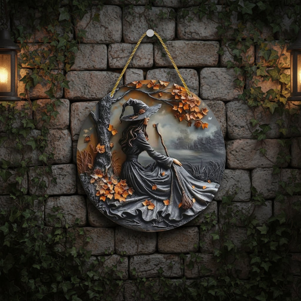 Halloween 3D Relief Wall Art Panel Decor Gnarled Branch Border and Twisted Rope Hanger for Home - Image 3