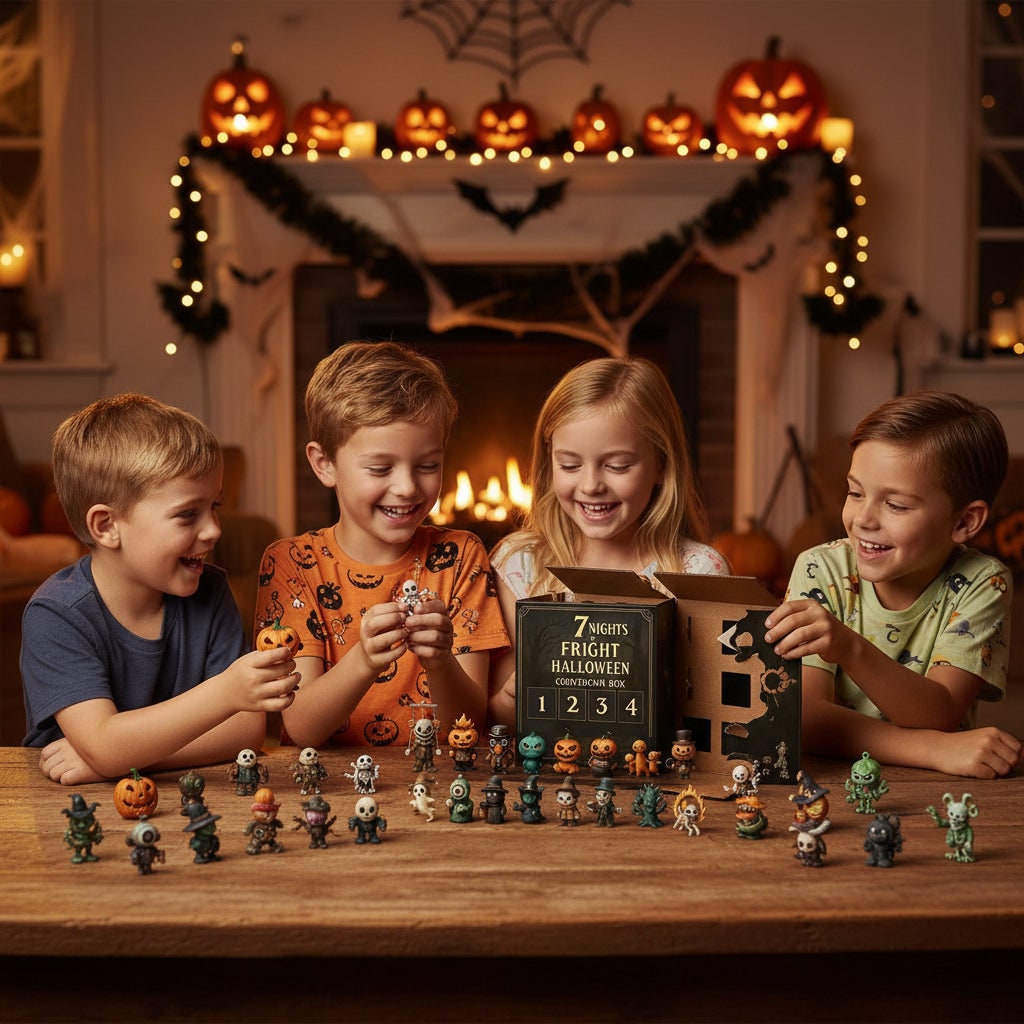 Halloween Advent Calendar Countdown with Toy Figurines for Family Decoration - Image 3