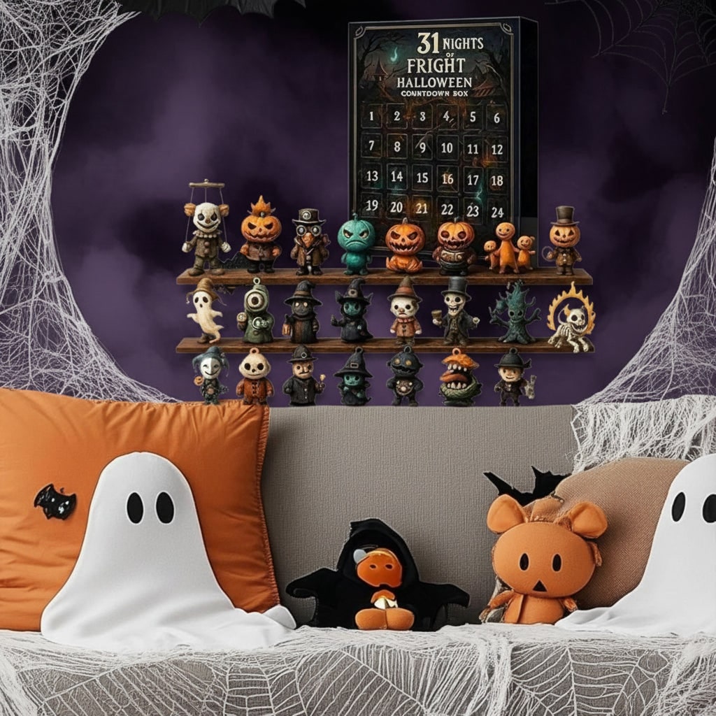 Halloween Advent Calendar Countdown with Toy Figurines for Family Decoration - Image 6