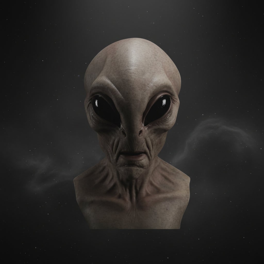 Halloween Alien Mask Full Head Latex Creepy for Adult Costume Party Space - Image 3