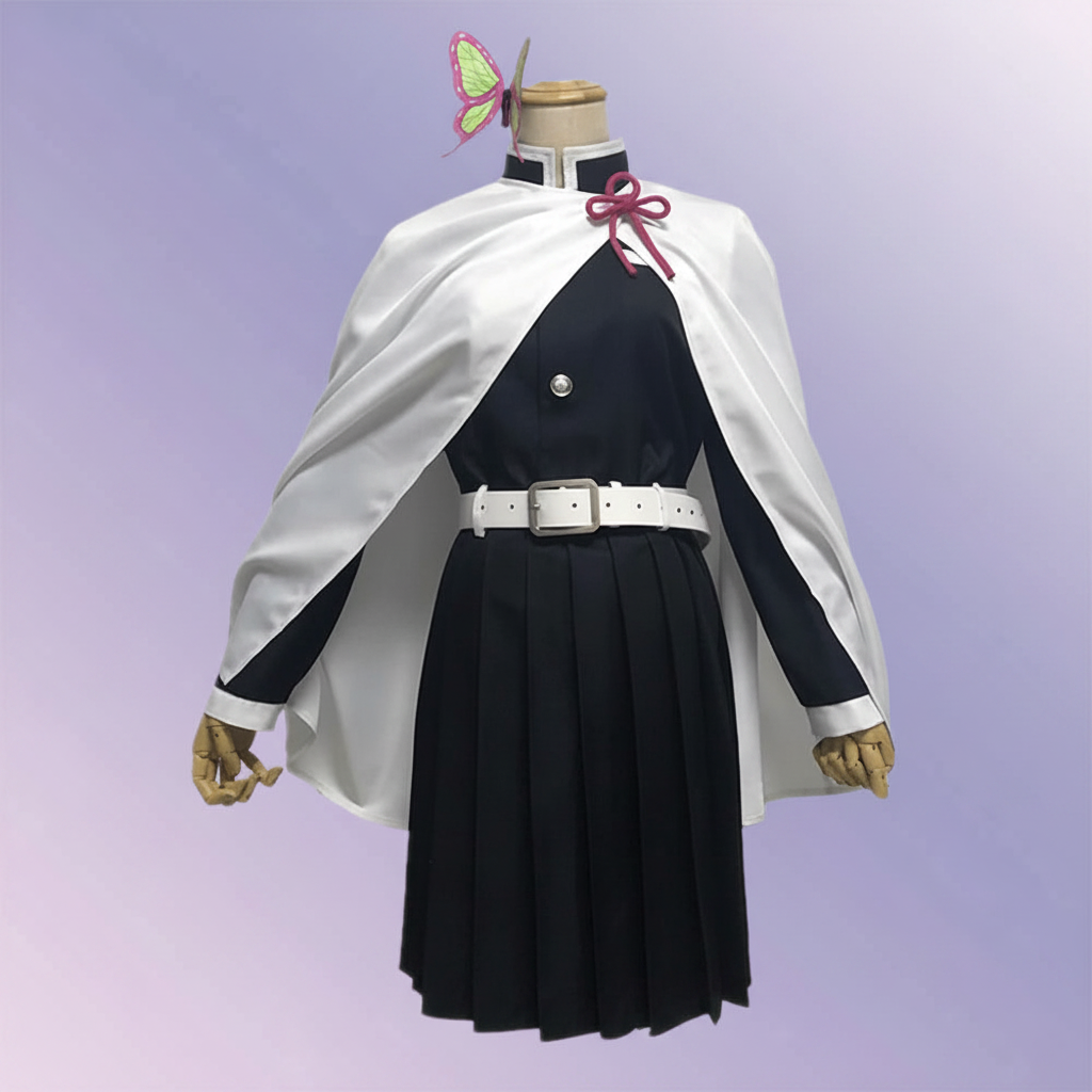 Halloween Anime Cosplay Costume and Outfits for Character Dress Up with Haori Jacket and Leg Wraps - Image 7
