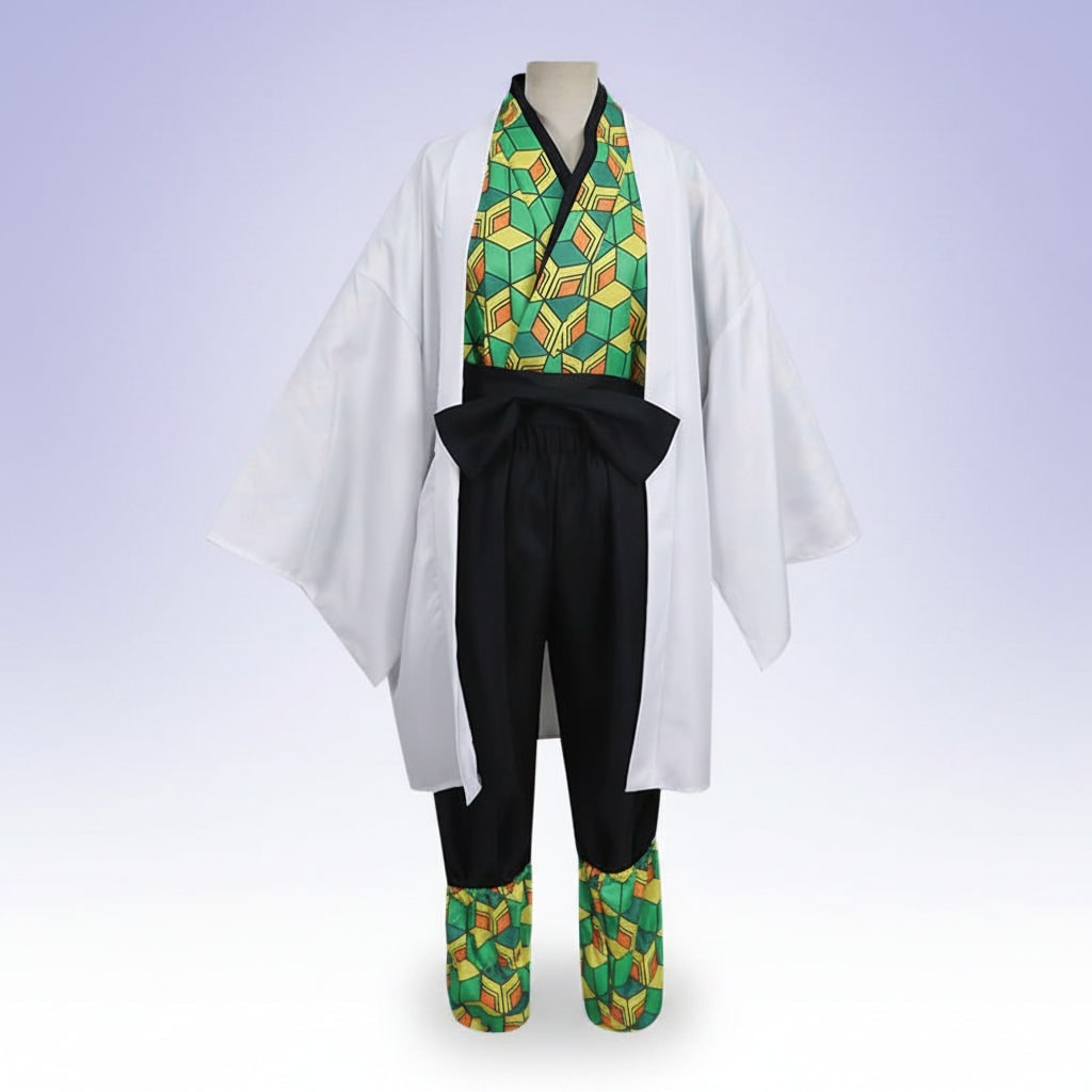 Halloween Anime Cosplay Costume and Outfits for Character Dress Up with Haori Jacket and Leg Wraps - Image 8